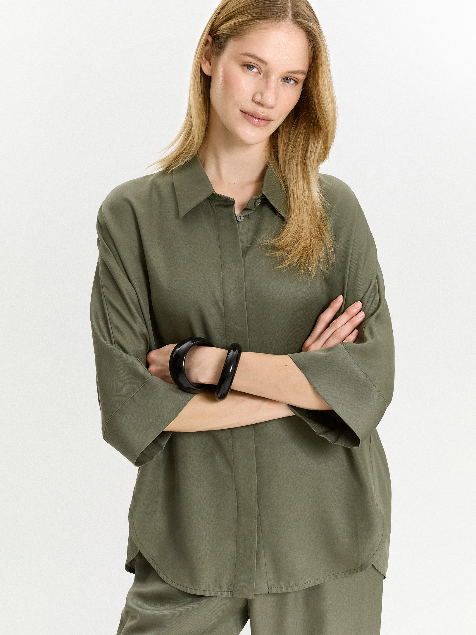 Рубашка из 100% тенсела